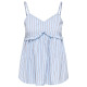 Only Γυναικεία αμάνικη μπλούζα Loris Striped Flowy Top